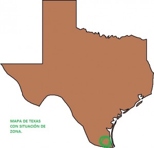 Mapa Texas.